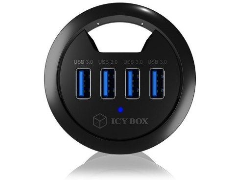 IB-HUB1403 HUB biurkowy 60mm IcyBox