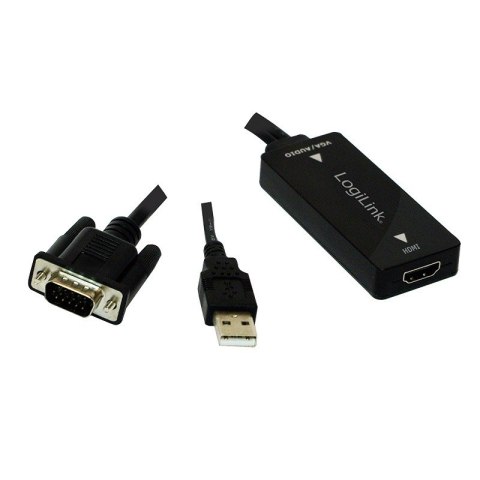 Konwerter VGA do HDMI z audio LogiLink