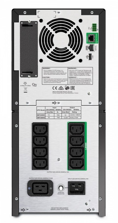 SmartUPS SMT2200IC 2.2kVA/1.98W Tower SmartConnect APC