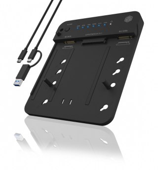 Stacja dokująca/klonująca IB-2915MSCL-C31 M.2 dla M.2 0NVMe i SATA 2,5/3,5 SSD/HDD IcyBox