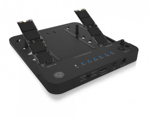 Stacja dokująca/klonująca IB-2915MSCL-C31 M.2 dla M.2 0NVMe i SATA 2,5/3,5 SSD/HDD IcyBox
