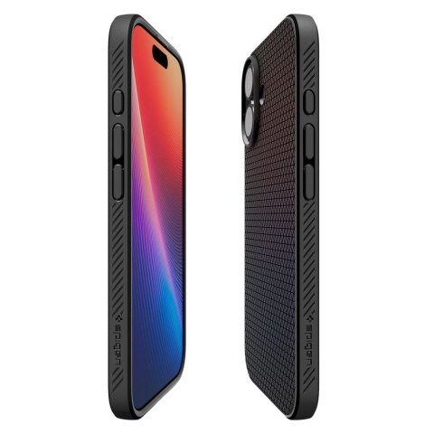 Etui ochronne plecki Liquid Air na iPhone 17 - czarny mat SPIGEN