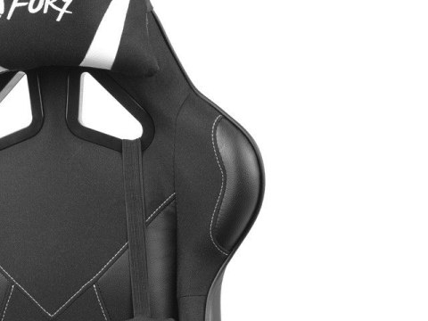 Fotel dla graczy Avenger L Czarno-biały Fury