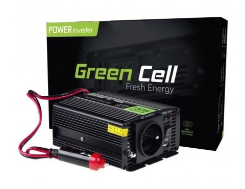 Przetwornica 12V/230V 150W/300W Mod sinus Green Cell