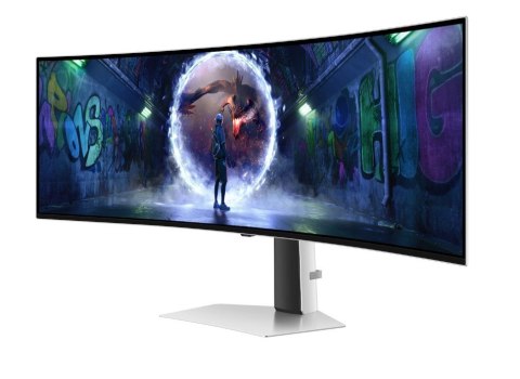 Monitor 49 cali Odyssey G9 G93SD OLED 5120x1440 DQHD 32:9 1xHDMI 1xmicroHDMI 1xDP 1xUSB-C 2xUSB 0,03ms 240Hz zakrzywiony 2Yd2d ( Samsung