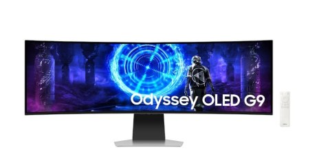 Monitor 49 cali Odyssey G9 G95SD OLED 5120x1440 DQHD 32:9 1xHDMI 1xmicroHDMI 1xDP 1xUSB-C 2xUSB 0,03ms 240Hz zakrzywiony głośnik Samsung