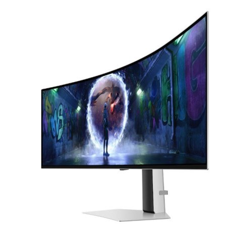Monitor 49 cali Odyssey G9 G95SD OLED 5120x1440 DQHD 32:9 1xHDMI 1xmicroHDMI 1xDP 1xUSB-C 2xUSB 0,03ms 240Hz zakrzywiony głośnik Samsung