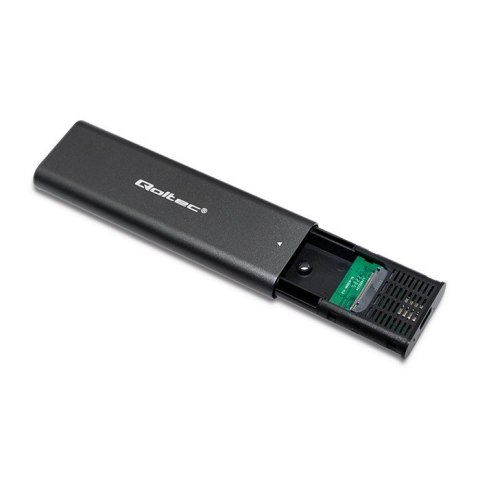 Obudowa | kieszeń do dysków M.2 SSD | NVME | PCI-E | USB typ C Qoltec