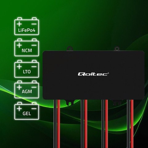 Balanser napięcia 48V do akumulatorów 4x12V | 10A | LiFePO4 AGM GEL Qoltec