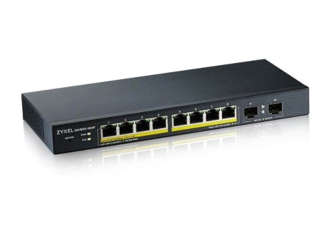 Przełącznik GS1900-10HP v2 8port L2 PoE 2xSFP 70W 802.3at Zyxel