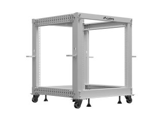 Stojak Open rack 19 cali 12U 600x600-1100 regulowany szary Lanberg