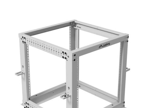 Stojak Open rack 19 cali 12U 600x600-1100 regulowany szary Lanberg