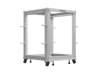 Stojak Open rack 19 cali 15U 600x600-1100 regulowany szary Lanberg