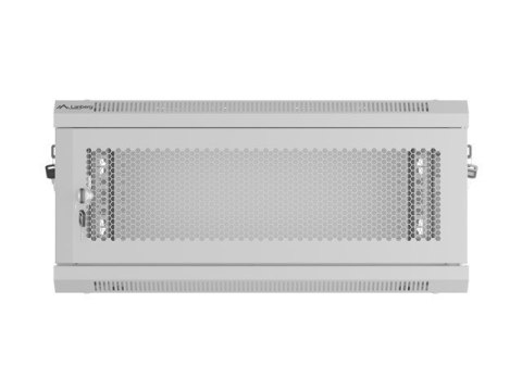 Szafa instalacyjna rack wisząca 19 cali 4U 600x450 drzwi perforowane (flat pack) szara Lanberg