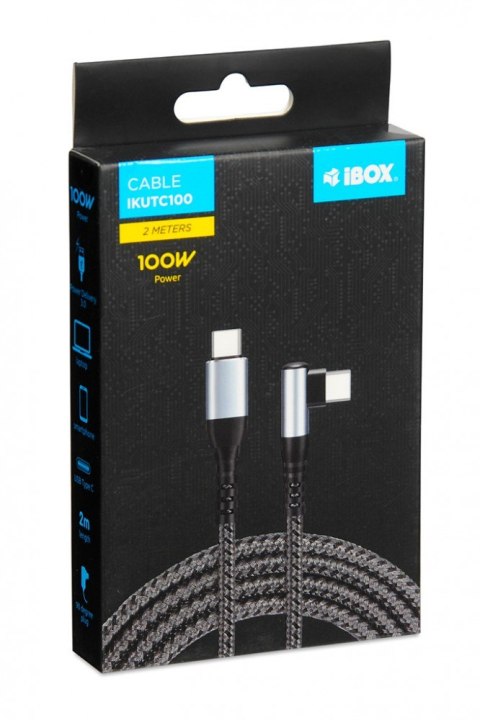 Kabel Typu-C IKUTC 100W 90 stopni IBOX