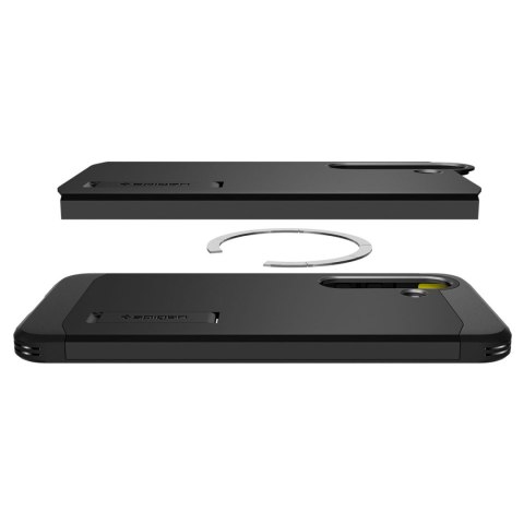 Etui na Samsung Galaxy S25 z podstawką Tough Armor MagSafe - czarne SPIGEN