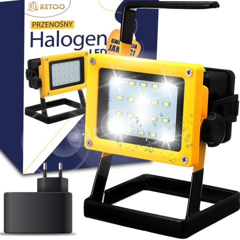 Halogen reflektor akumulatorowy warsztatowy LED 30 W RETOO