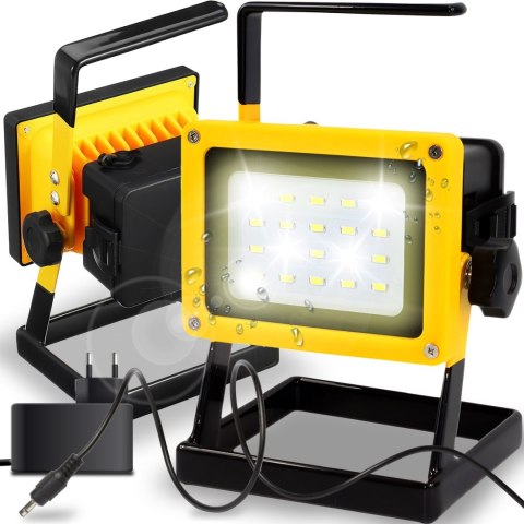 Halogen reflektor akumulatorowy warsztatowy LED 30 W RETOO