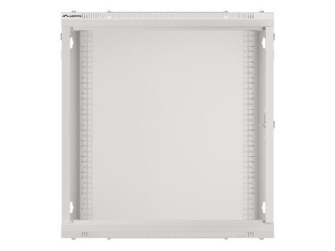 Szafa instalacyjna wisząca 19 cali 12U 600X600mm szara (drzwi szklane) Lanberg