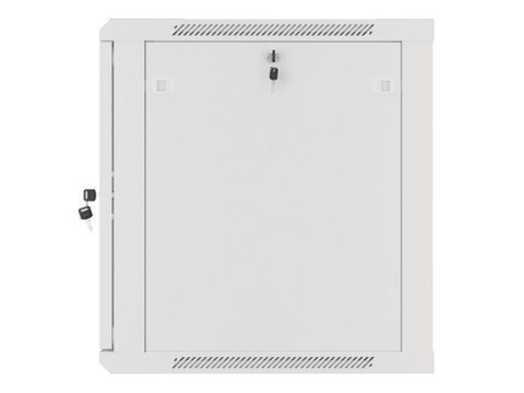 Szafa instalacyjna wisząca 19 cali 12U 600X600mm szara (drzwi szklane) Lanberg