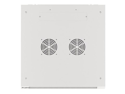 Szafa instalacyjna wisząca 19 cali 12U 600X600mm szara (drzwi szklane) Lanberg