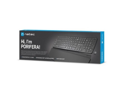 Klawiatura Porifera US bezprzewodowa Bluetooth + 2.4GHZ Natec
