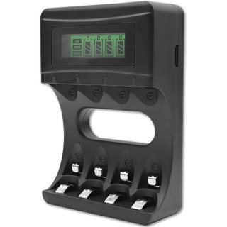 Ładowarka do akumulatorków Ni-MH typu R03/AAA R6/AA | 1800mA Qoltec