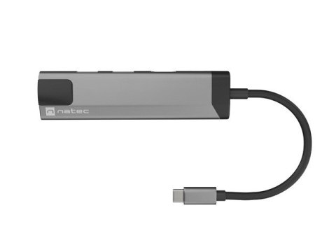 Stacja dokująca Multi Port Fowler Go USB-C - Hub 2x USB 3.0, HDMI 4K, USB-C PD, RJ45 Natec