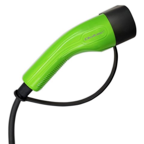 Mobilna ładowarka do samochodu elektrycznego EV z regulacją 2w1 Typ2 | 3.5kW | 230V | LCD | Przenośna |4m Qoltec