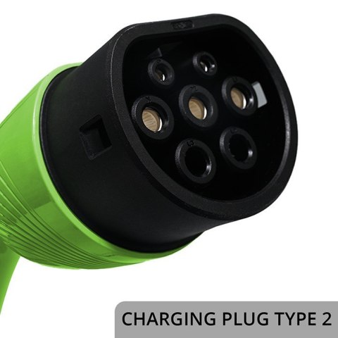 Mobilna ładowarka do samochodu elektrycznego EV z regulacją 2w1 Typ2 | 3.5kW | 230V | Wi-Fi | TUYA | SMART LIFE | LCD | 5m Qoltec