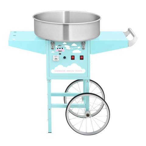 Mobilna maszyna do waty cukrowej turkusowa śr. misy 520mm + miarka do cukru Royal Catering