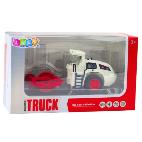 Walec Drogowy Budowlany Metalowy Obrotowy Walec Światła Dźwięki LEAN Toys