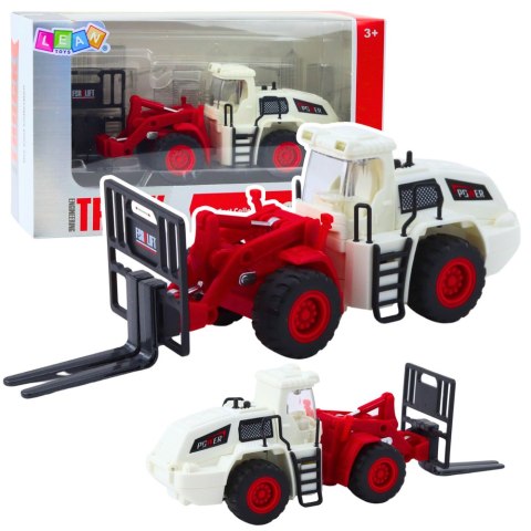 Wózek Widłowy Metalowe Widły Regulowane Światła Dźwięki LEAN Toys