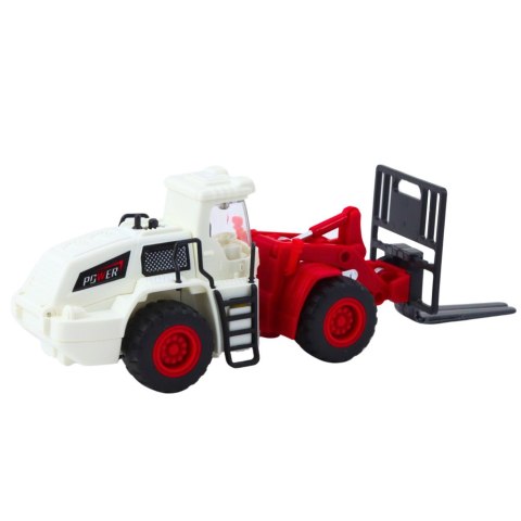 Wózek Widłowy Metalowe Widły Regulowane Światła Dźwięki LEAN Toys