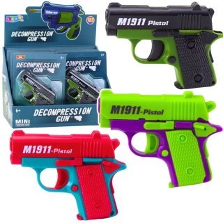 Mini Pistolet Zabawkowy Dla Dzieci 8 Nabojów Magazynek 12,5 x 8,5 cm Mix LEAN TOYS