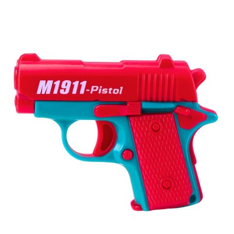 Mini Pistolet Zabawkowy Dla Dzieci 8 Nabojów Magazynek 12,5 x 8,5 cm Mix LEAN TOYS