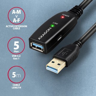 ADR-305 USB 3.0 A-M -> A-F aktywny kabel przedłużacz/wzmacniacz 5m AXAGON