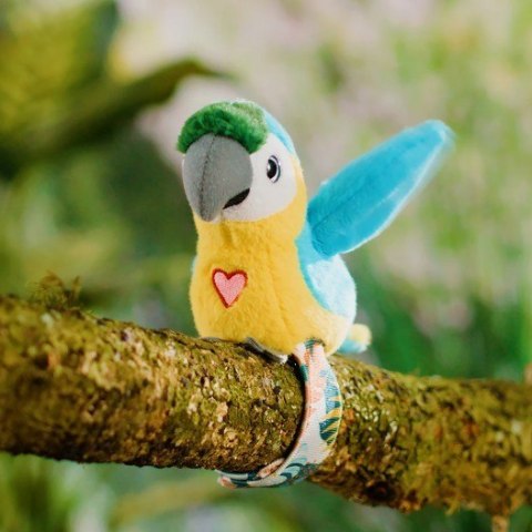 Maskotka interaktywna Happy Yappers Wesołe gadułki - Papuga niebieska Cobi