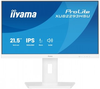 Monitor 22 cale XUB2293HSU-W7 IPS, 100Hz, Pivot, HAS(150mm), 300cd, BIAŁY IIYAMA