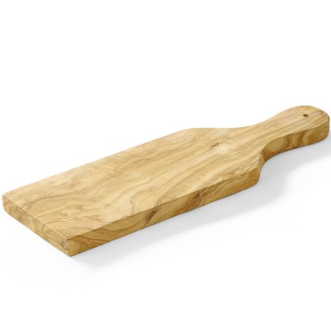 Deska do serwowania z drewna oliwnego z uchwytem 350 x 120 x 18 mm - Hendi 505243 Hendi