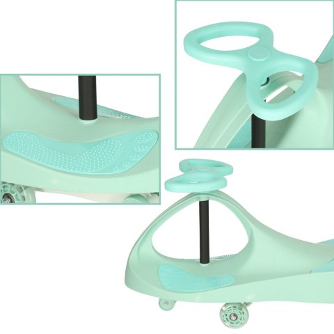 Jeździk grawitacyjny LED Swing Fix S3 świecące koła miętowy Kik Sp. z o. o. Sp. k.