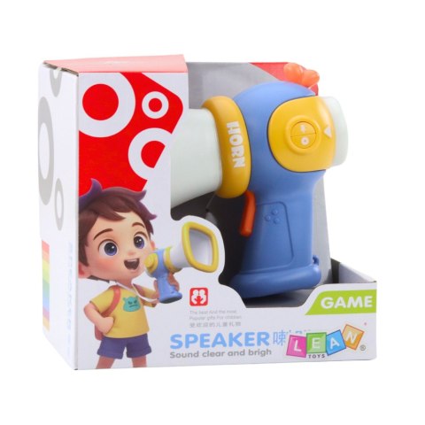 Megafon Dla Dzieci Zmiana Głosu Efekty Świetlne Niebieski LEAN Toys