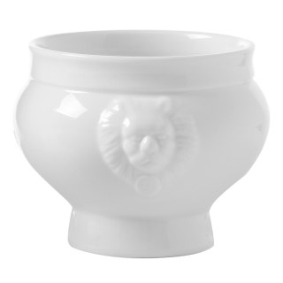 Miska na zupę LIONHEAD biała porcelana 1L - Hendi 784747 Hendi