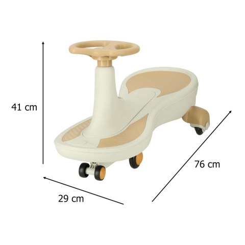 Jeździk grawitacyjny LED Swing Fix S4 świecące koła z muzyką grający 76cm złoto-biały max 100kg Kik Sp. z o. o. Sp. k.