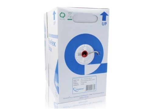 Kabel UTP KAT 5e drut AWG 24 305M szary Gembird