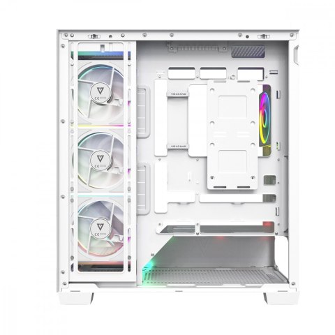 Obudowa PC VOLCANO STELLAR PLUS ARGB MIDI 5F Biała MODECOM