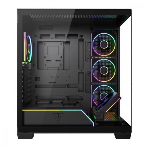 Obudowa PC VOLCANO STELLAR PLUS ARGB MIDI 5F Czarna MODECOM
