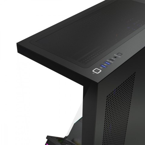 Obudowa PC VOLCANO STELLAR PLUS ARGB MIDI 5F Czarna MODECOM