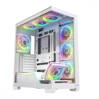 Obudowa PC VOLCANO STELLAR PLUS ARGB MIDI 8F Biała MODECOM