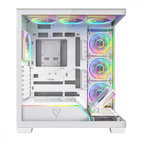 Obudowa PC VOLCANO STELLAR PLUS ARGB MIDI 8F Biała MODECOM